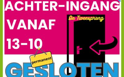 Achteringang Tweesprong permanent gesloten