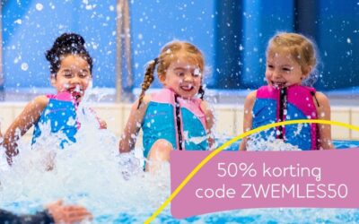 50% korting op inschrijfgeld Zwemles